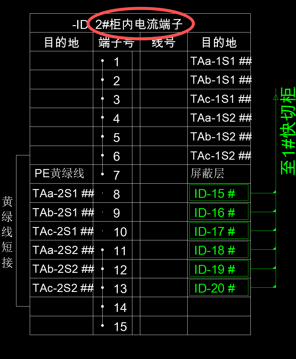 快切装置改造接线4