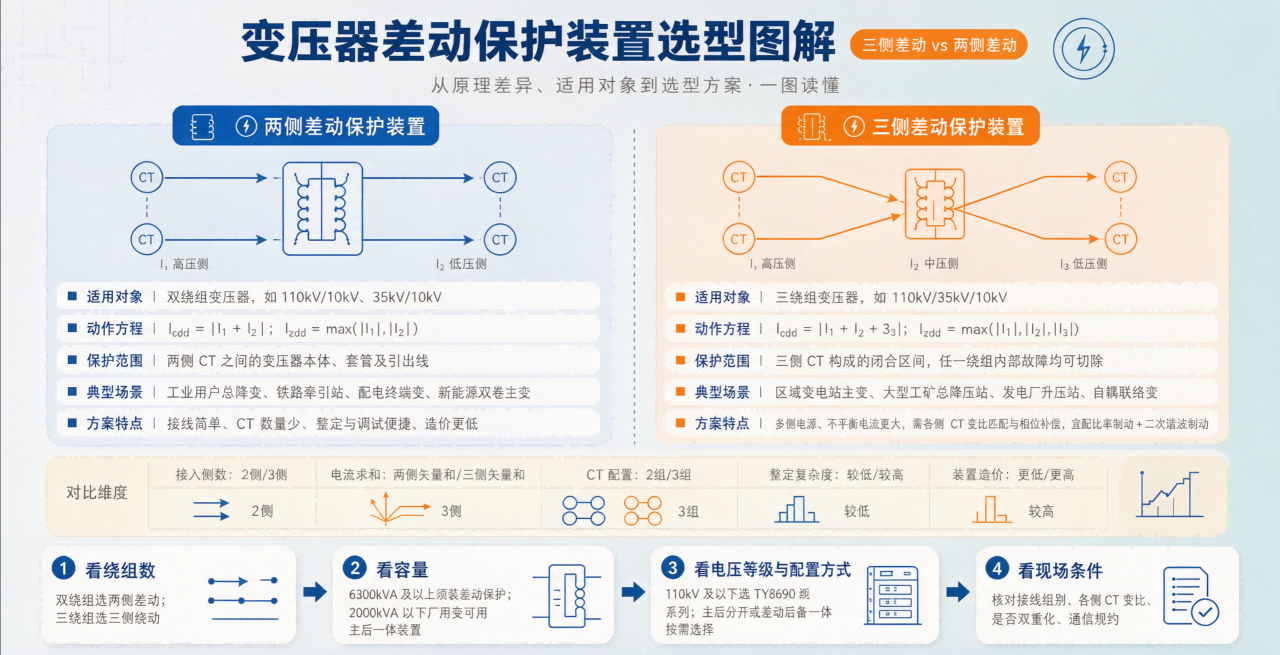 变压器差动保护装置选型